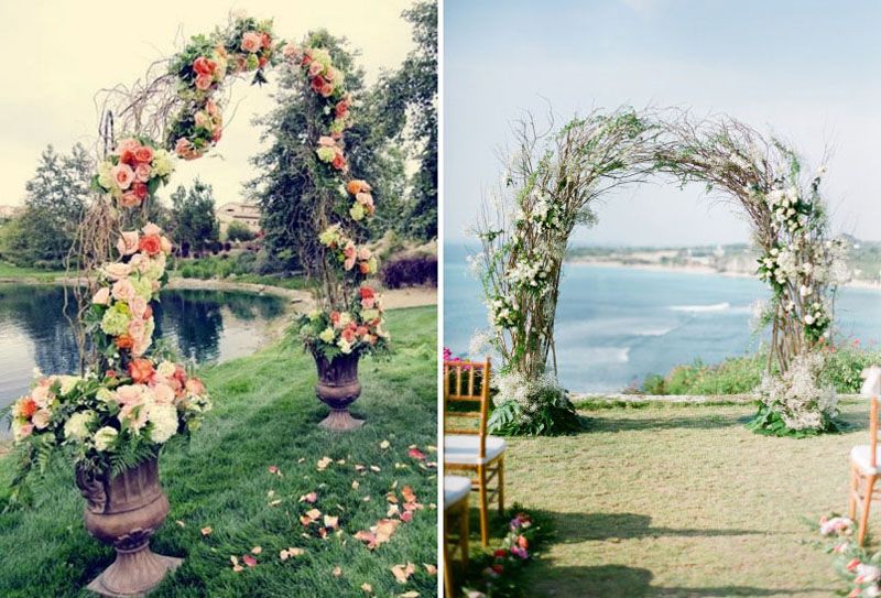 Свадебная арка: 30 идей, как украсить арку из дерева