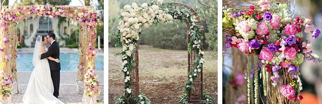 Свадебная арка из живых цветов - Своими руками